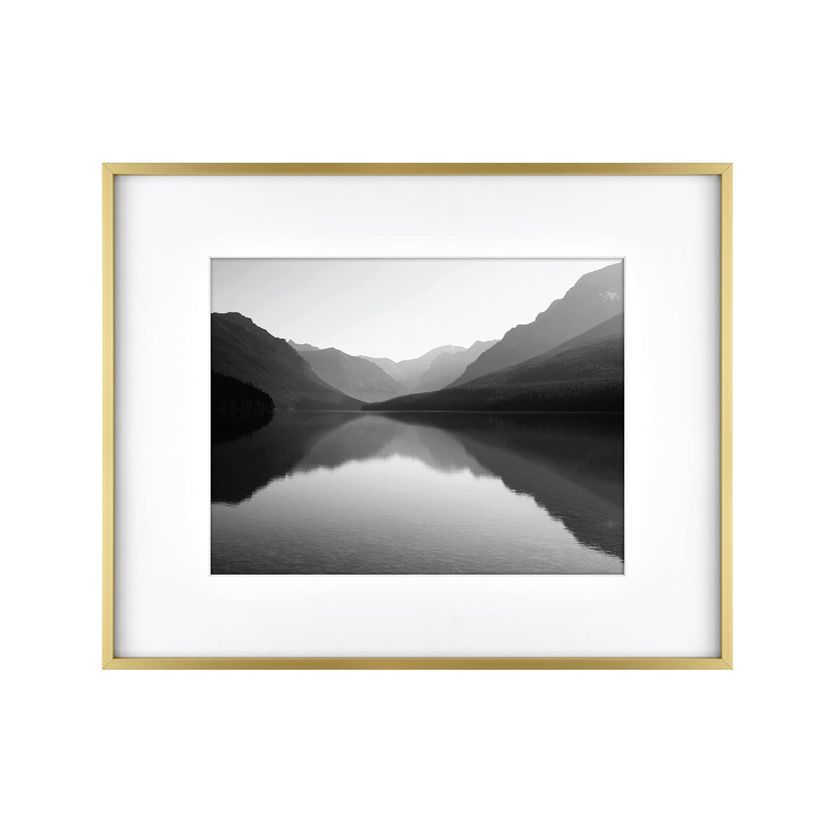 Foundry Matted Picture Frame, 16x20 with 11x14 Mat, Brass, 1-Pack
