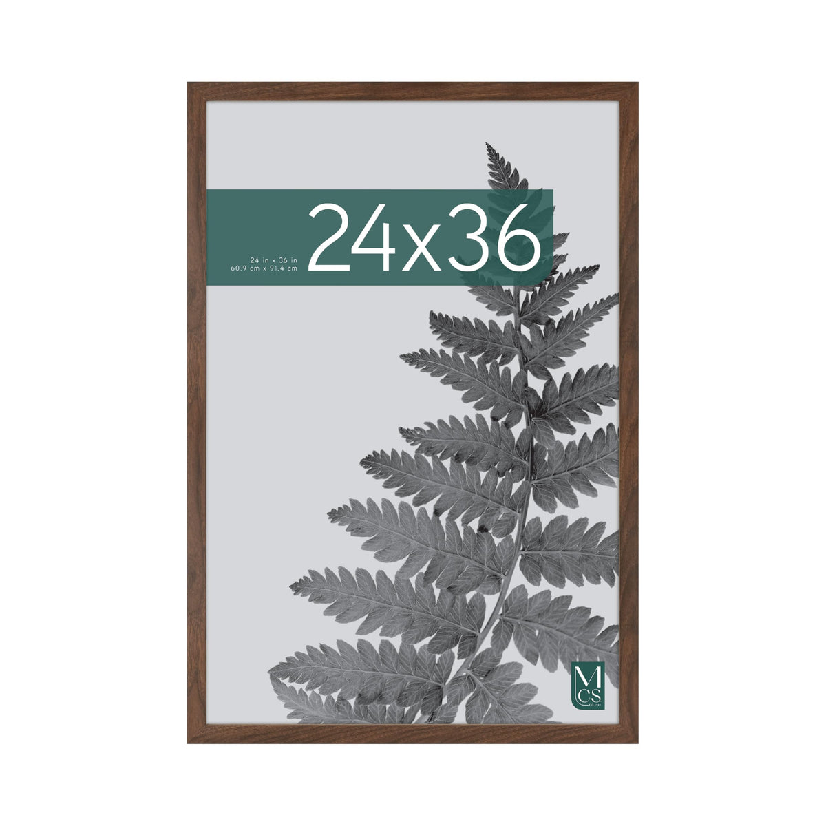 Studio Gallery Unmatted Picture Frame, 24x36, Walnut Woodgrain, 1-Pack