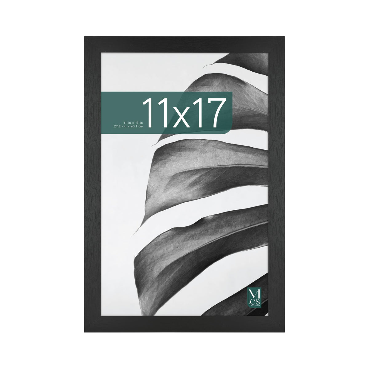 Studio Gallery Unmatted Picture Frame, 11x17, Black Woodgrain, 1-Pack