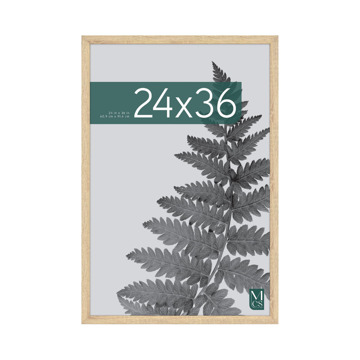 Studio Gallery Unmatted Picture Frame, 24x36, Natural Woodgrain, 1-Pack