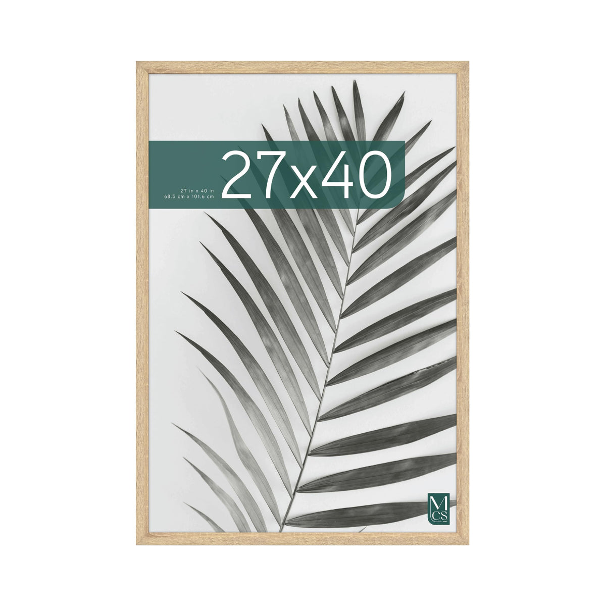Studio Gallery Unmatted Picture Frame, 27x40, Natural Woodgrain, 1-Pack