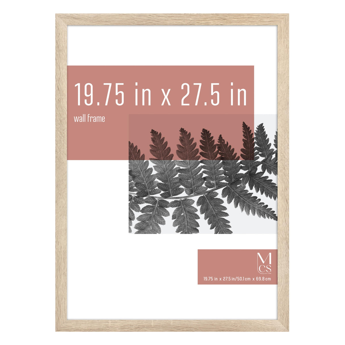 Studio Gallery Unmatted Picture Frame, 19.75x27.5, Natural Woodgrain, 1-Pack
