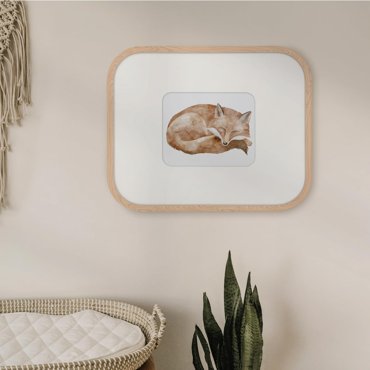 Modern Arc Matted Poster Frame, 16x20 with 8x10 Mat, Natural, 1-Pack