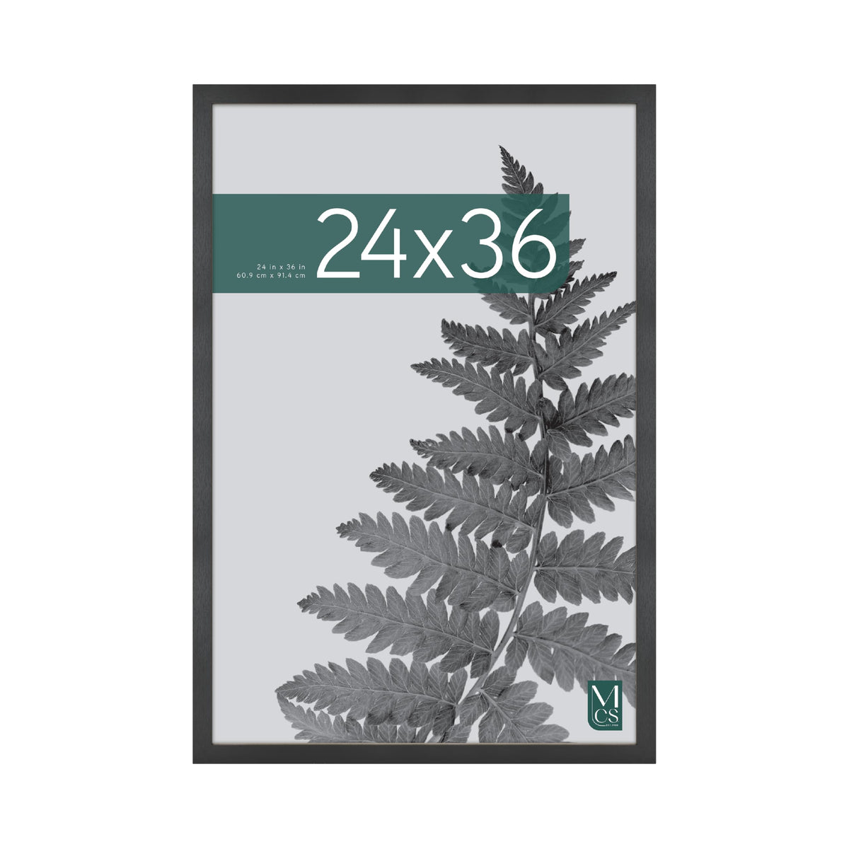 Studio Gallery Unmatted Picture Frame, 24x36, Black Woodgrain, 1-Pack