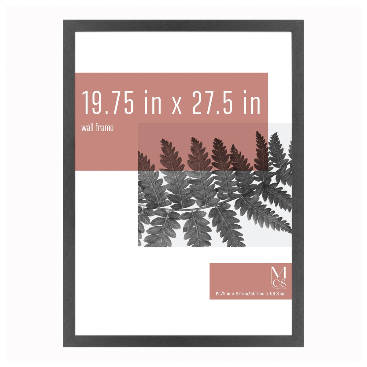 Studio Gallery Unmatted Picture Frame, 19.75x27.5, Black Woodgrain, 1-Pack
