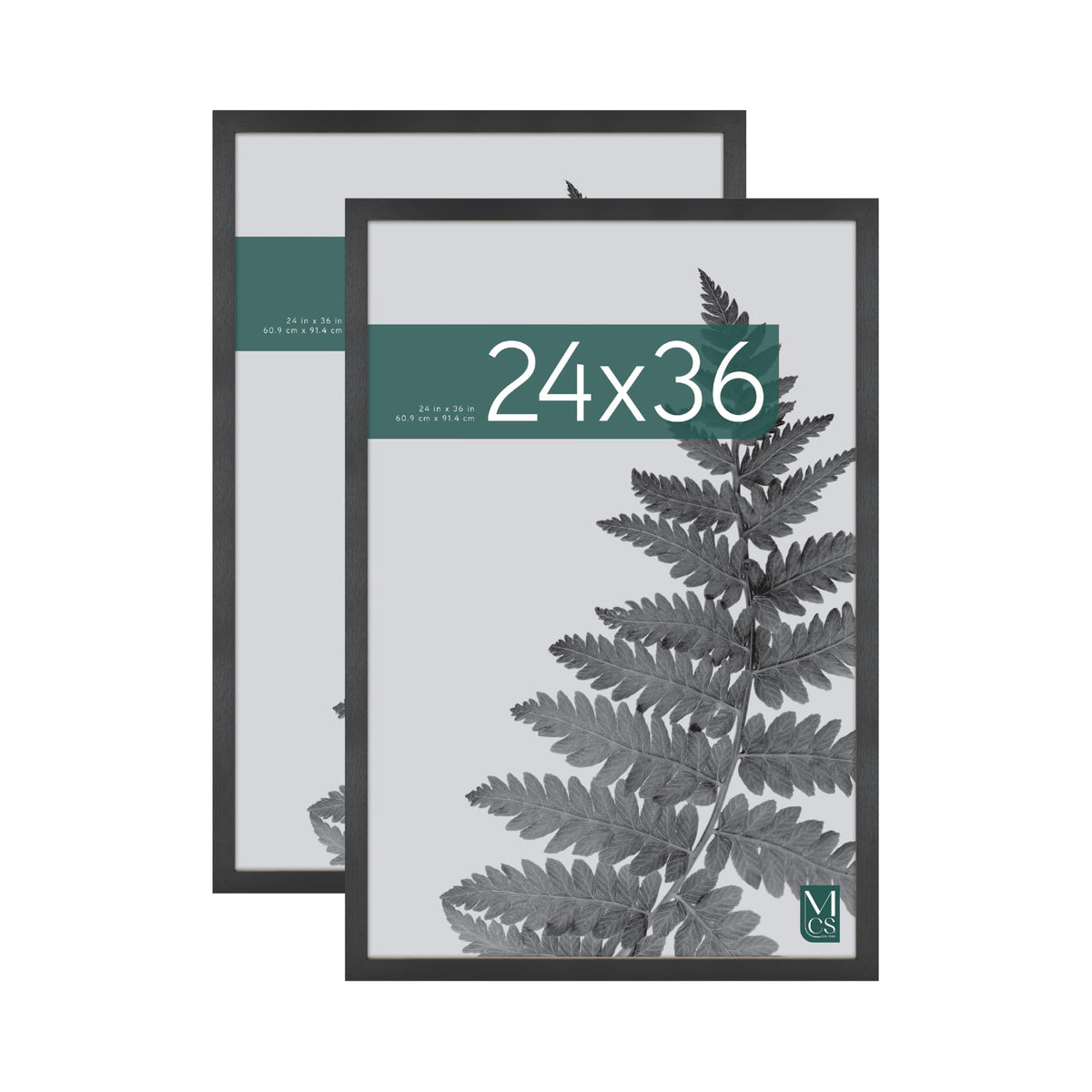 Studio Gallery Unmatted Picture Frame, 24x36, Black Woodgrain, 2-Pack