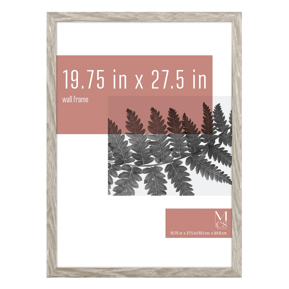 Studio Gallery Unmatted Picture Frame, 19.75x27.5, Gray Woodgrain, 1-Pack