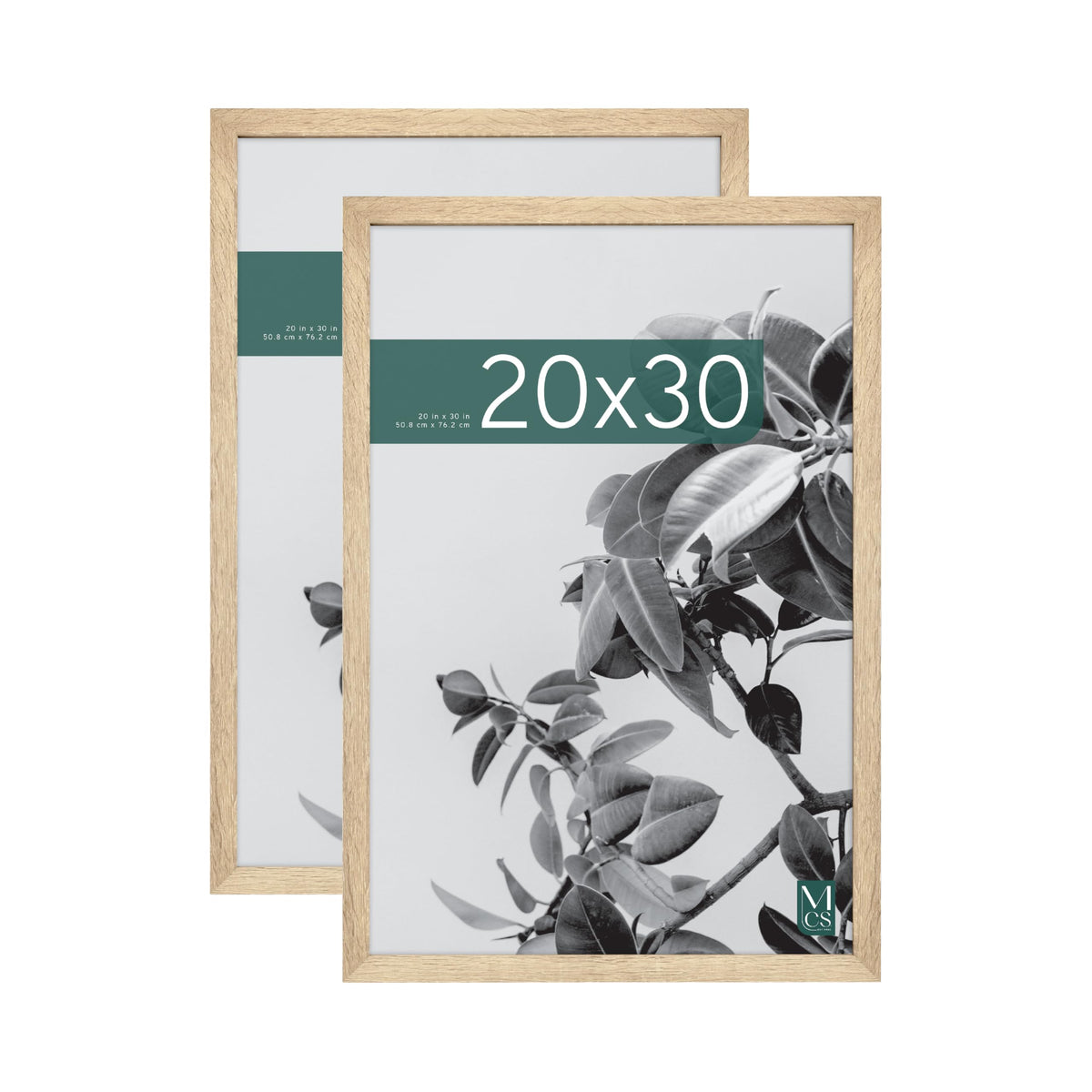 Studio Gallery Unmatted Picture Frame, 20x30, Natural Woodgrain, 2-Pack