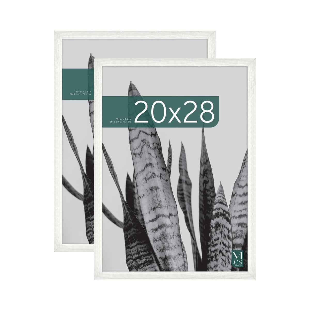 Studio Gallery Unmatted Picture Frame, 20x28, White Woodgrain, 2-Pack