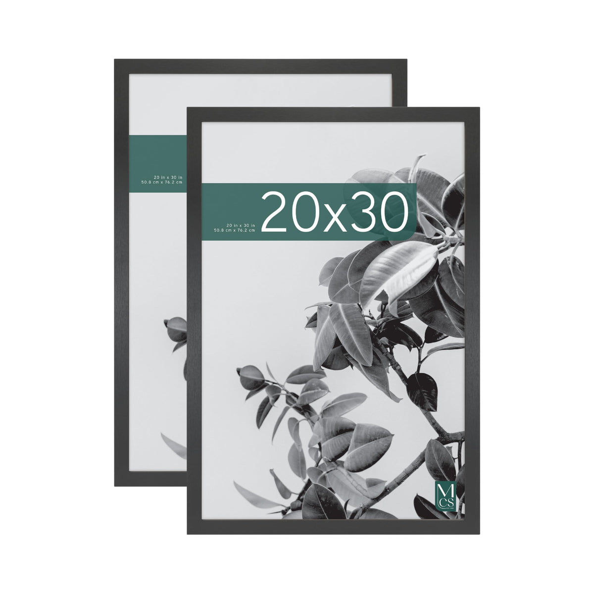Studio Gallery Unmatted Picture Frame, 20x30, Black Woodgrain, 2-Pack