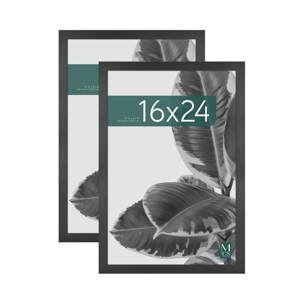 Studio Gallery Unmatted Picture Frame, 16x24, Black Woodgrain, 2-Pack