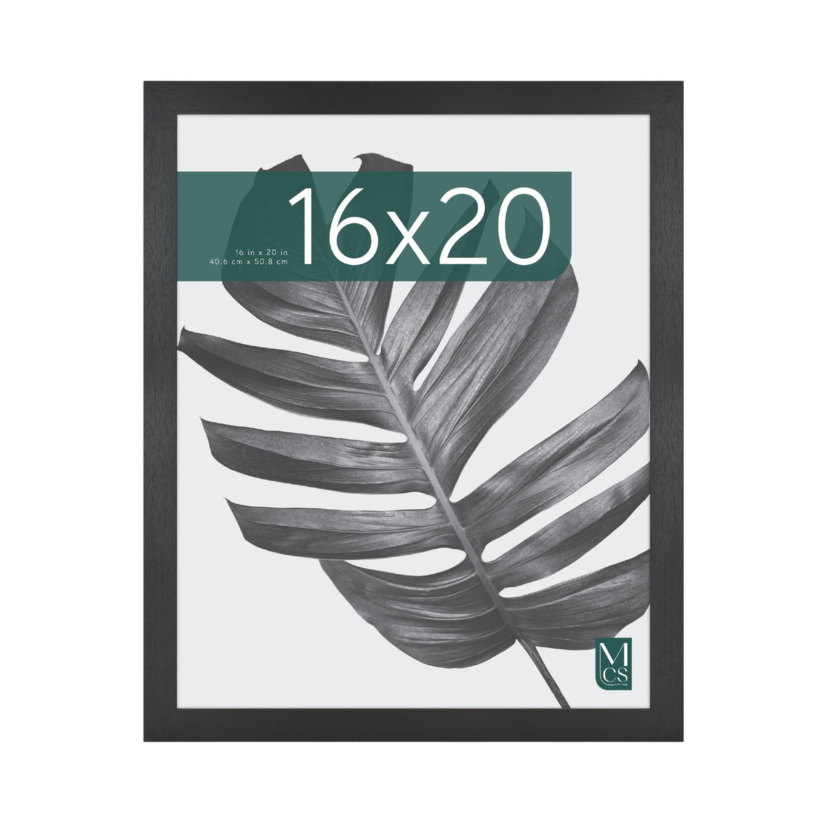 Studio Gallery Unmatted Picture Frame, 16x20, Black Woodgrain, 1-Pack