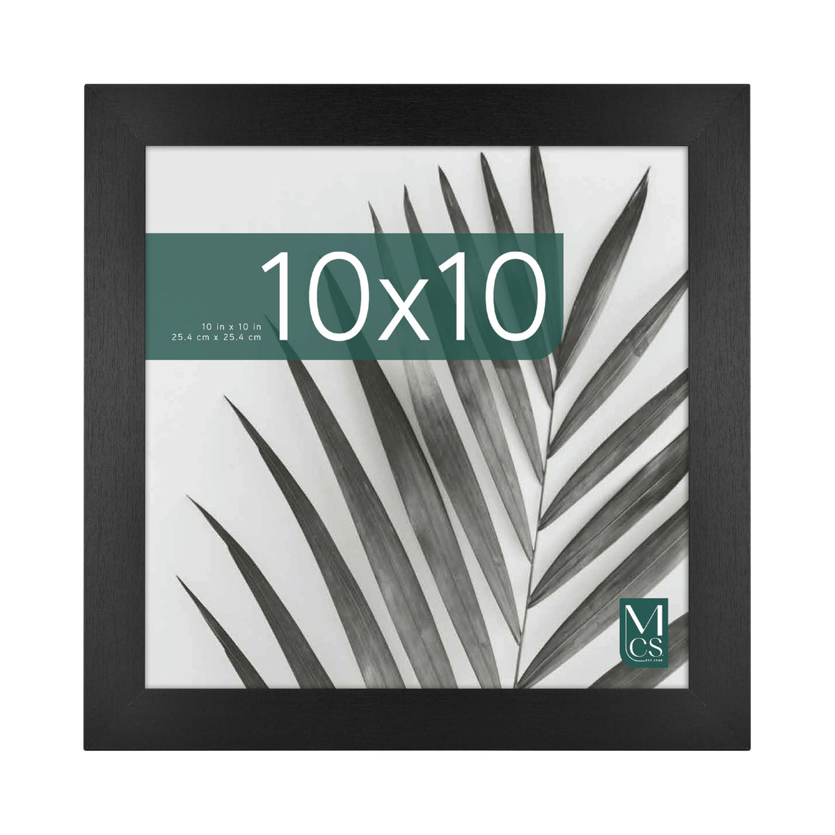 Studio Gallery Unmatted Picture Frame, 10x10, Black Woodgrain, 1-Pack
