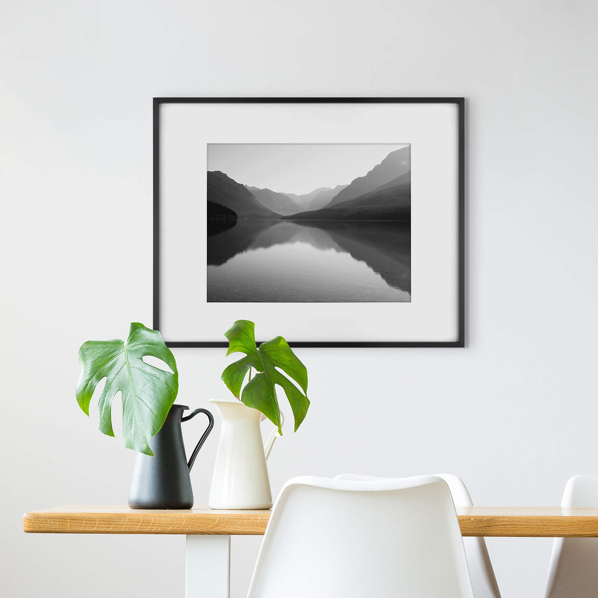 Foundry Matted Picture Frame, 16x20 with 11x14 Mat, Black, 1-Pack