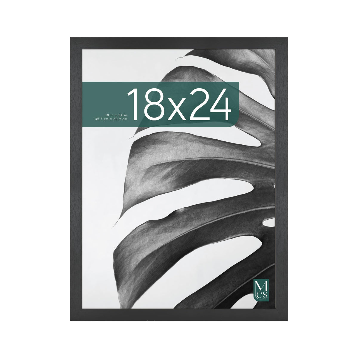 Studio Gallery Unmatted Picture Frame, 18x24, Black Woodgrain, 1-Pack