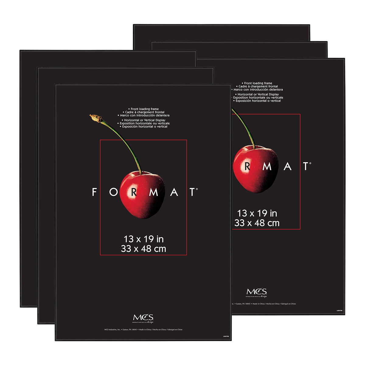 Format Picture Frame, 13x19, Black, 6-Pack