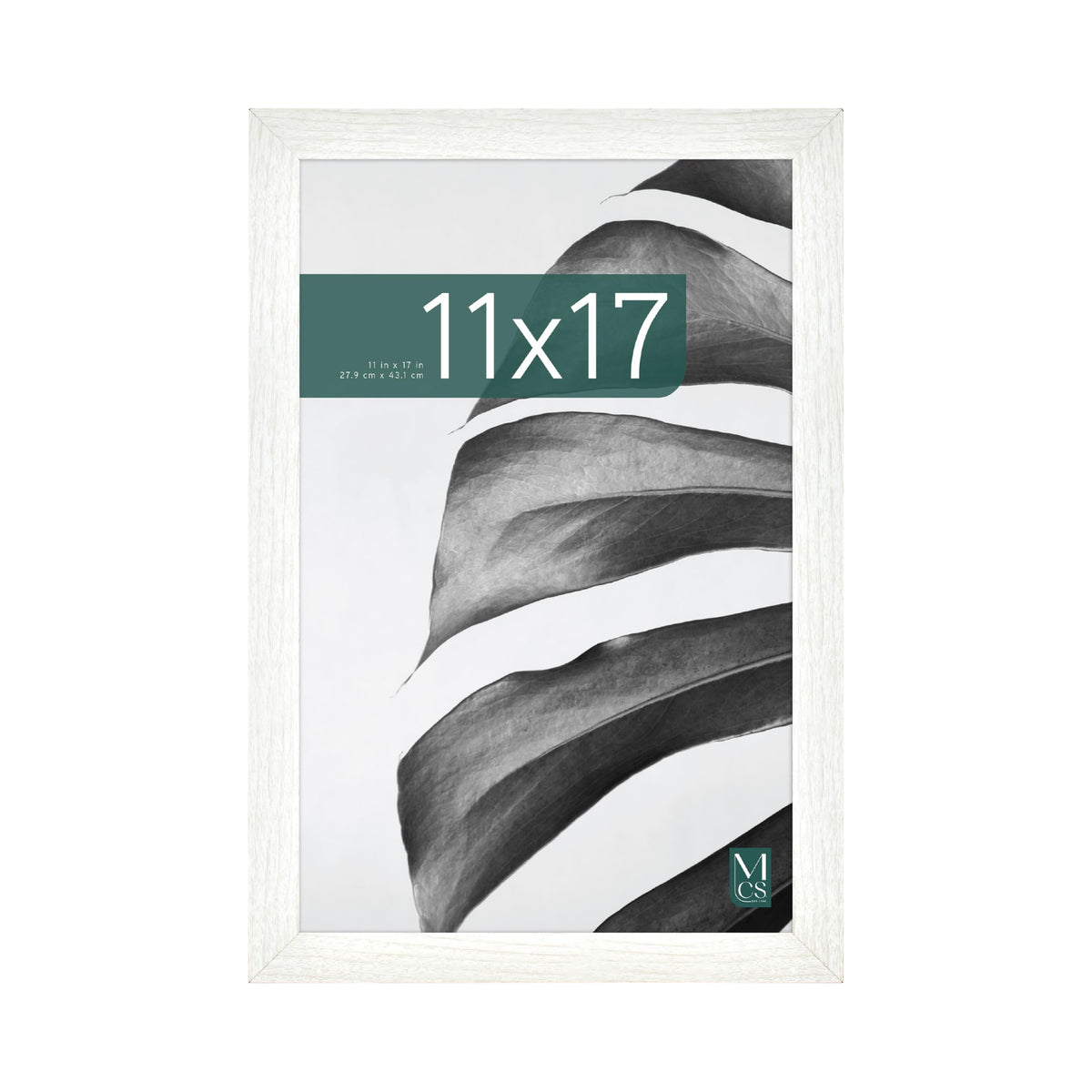 Studio Gallery Unmatted Picture Frame, 11x17, White Woodgrain, 1-Pack