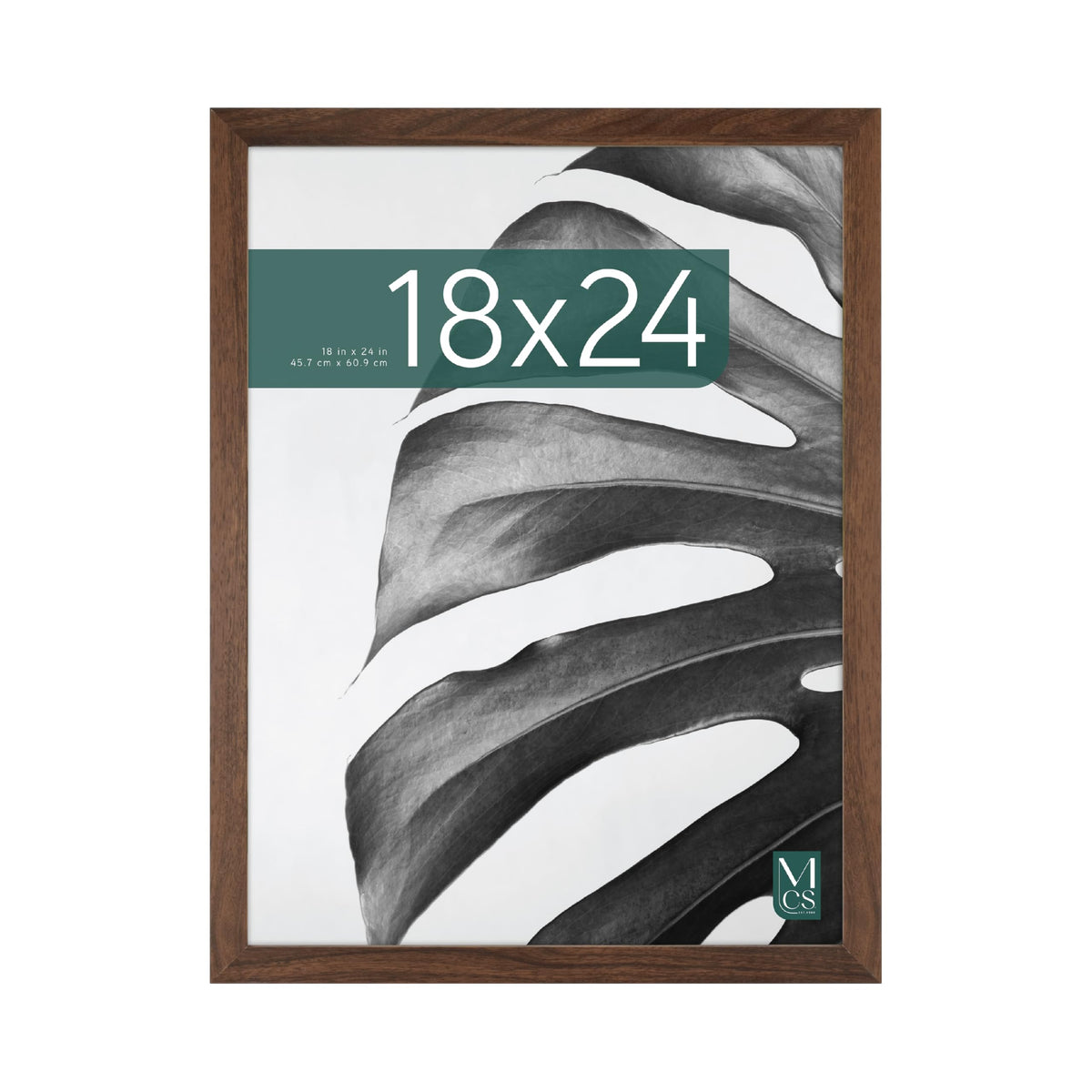 Studio Gallery Unmatted Picture Frame, 18x24, Walnut Woodgrain, 1-Pack