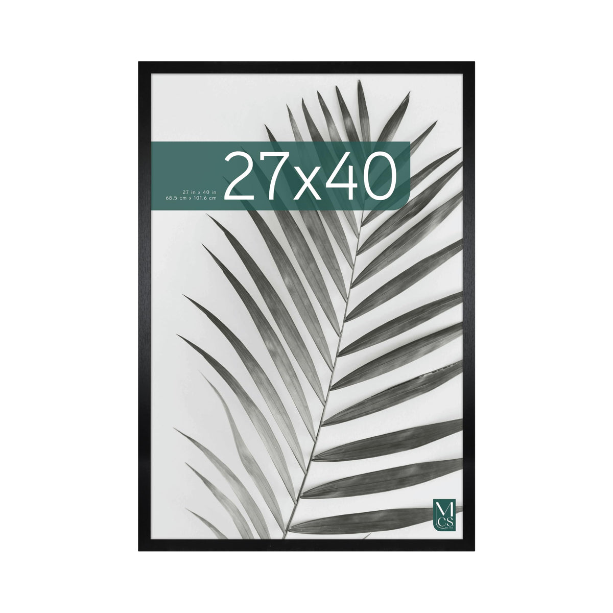 Studio Gallery Unmatted Picture Frame, 27x40, Black Woodgrain, 1-Pack