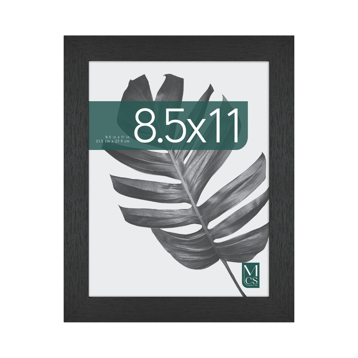 Studio Gallery Unmatted Picture Frame, 8.5x11, Black Woodgrain, 1-Pack