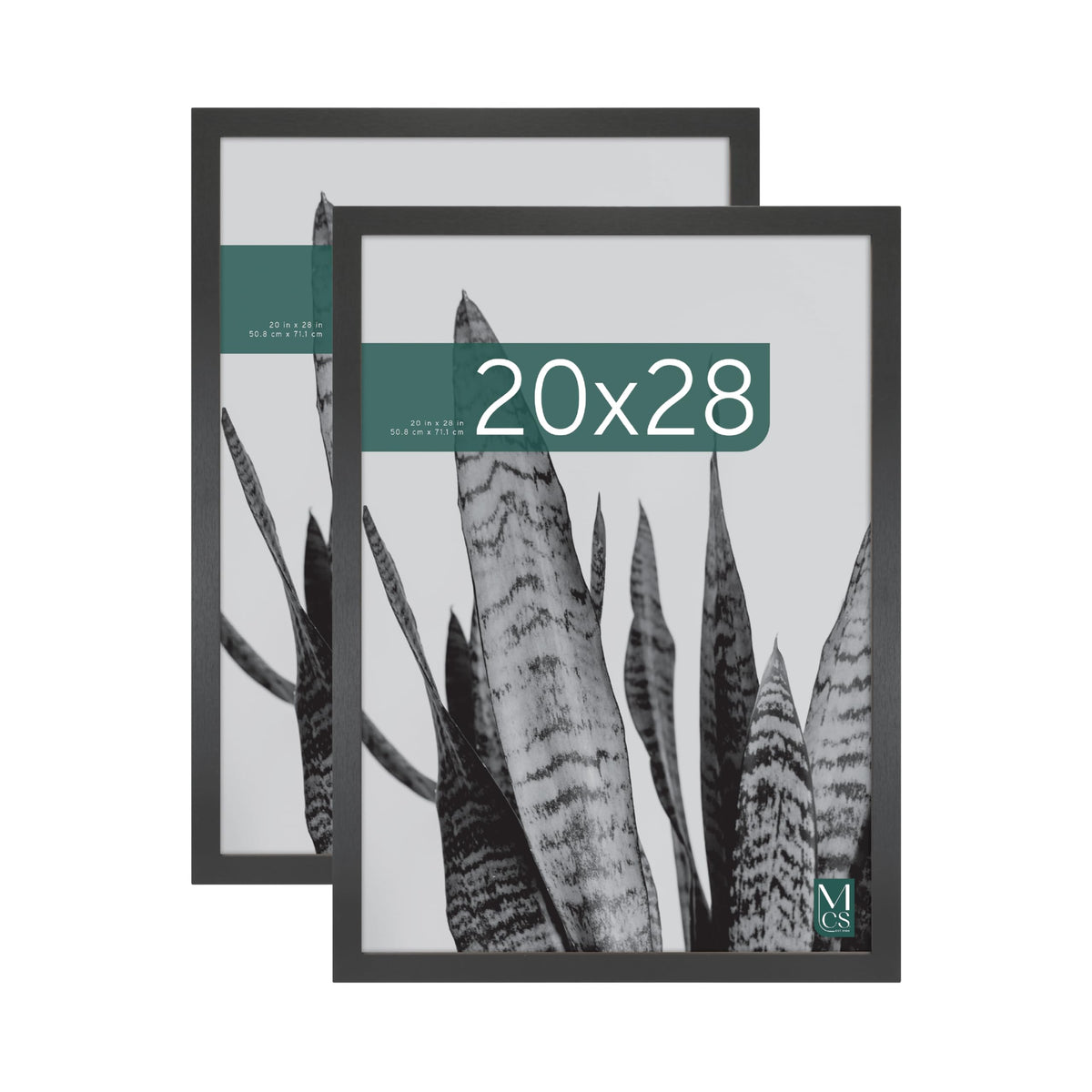 Studio Gallery Unmatted Picture Frame, 20x28, Black Woodgrain, 2-Pack