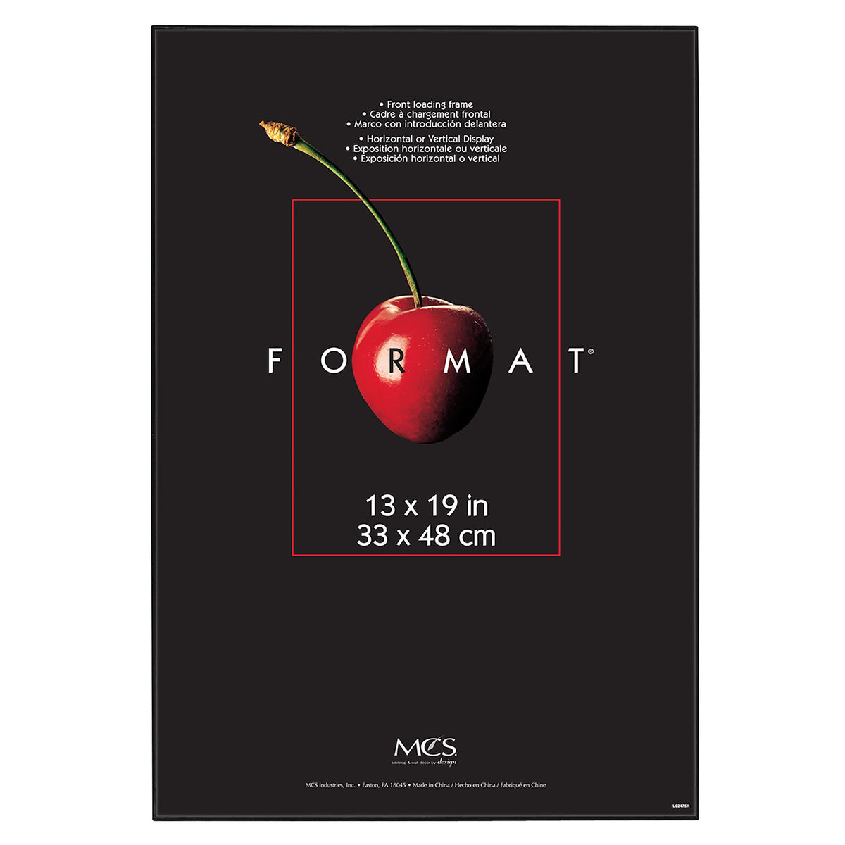 Format Picture Frame, 13x19, Black, 1-Pack