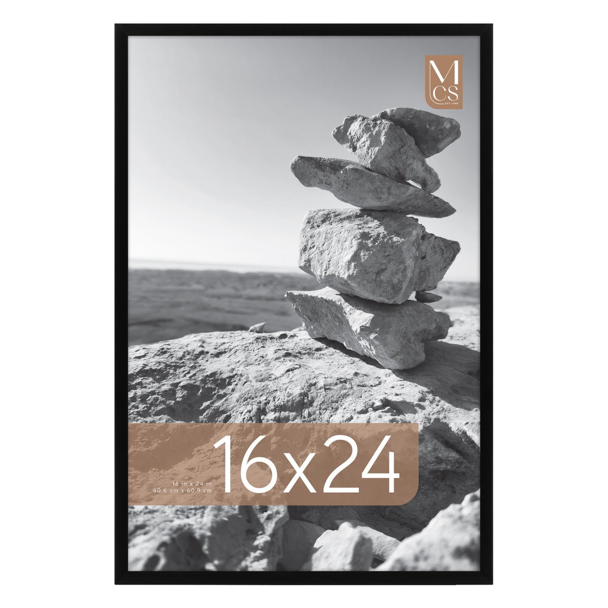 Everline Unmatted Poster Frame, 16x24, Black, 1-Pack