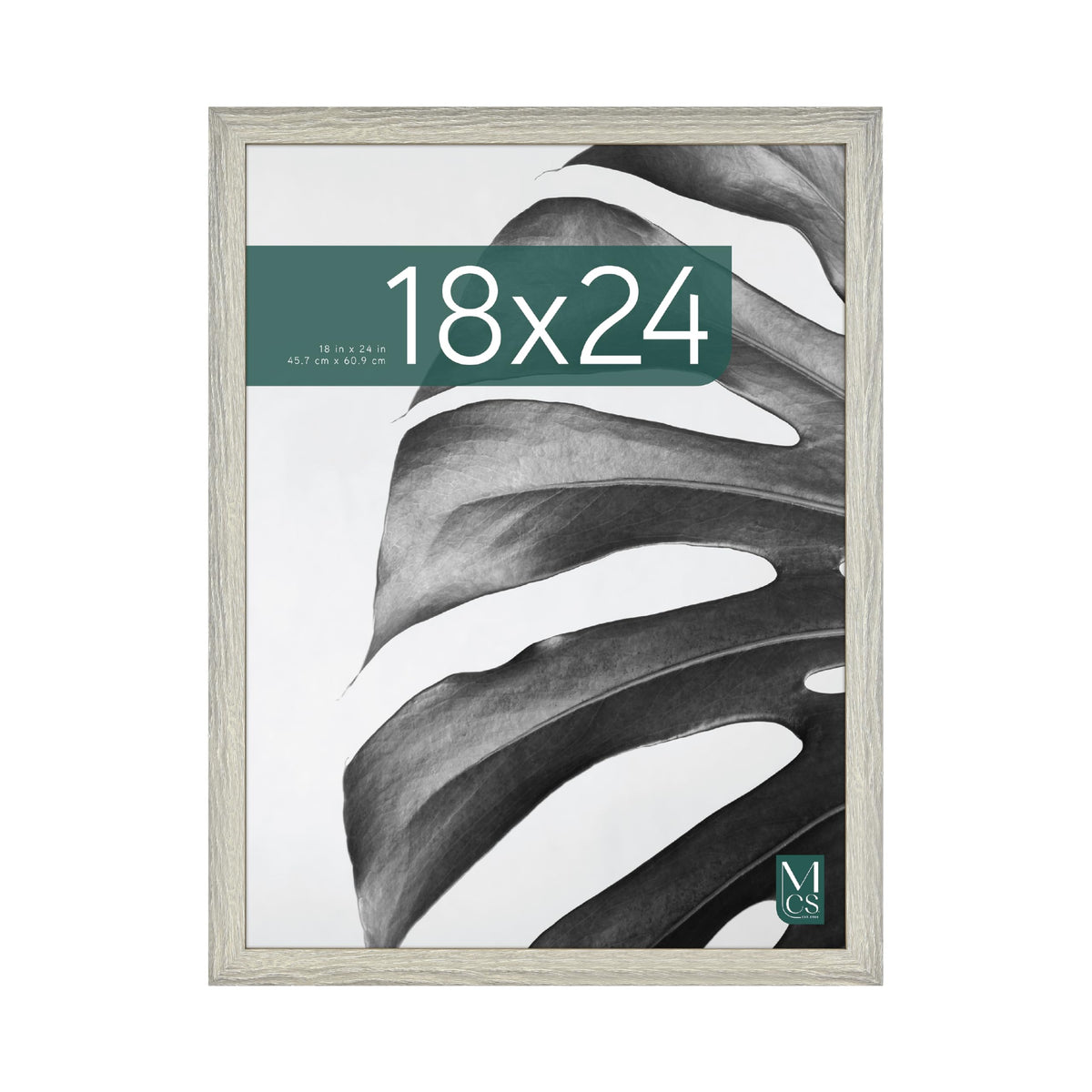 Studio Gallery Unmatted Picture Frame, 18x24, Gray Woodgrain, 1-Pack