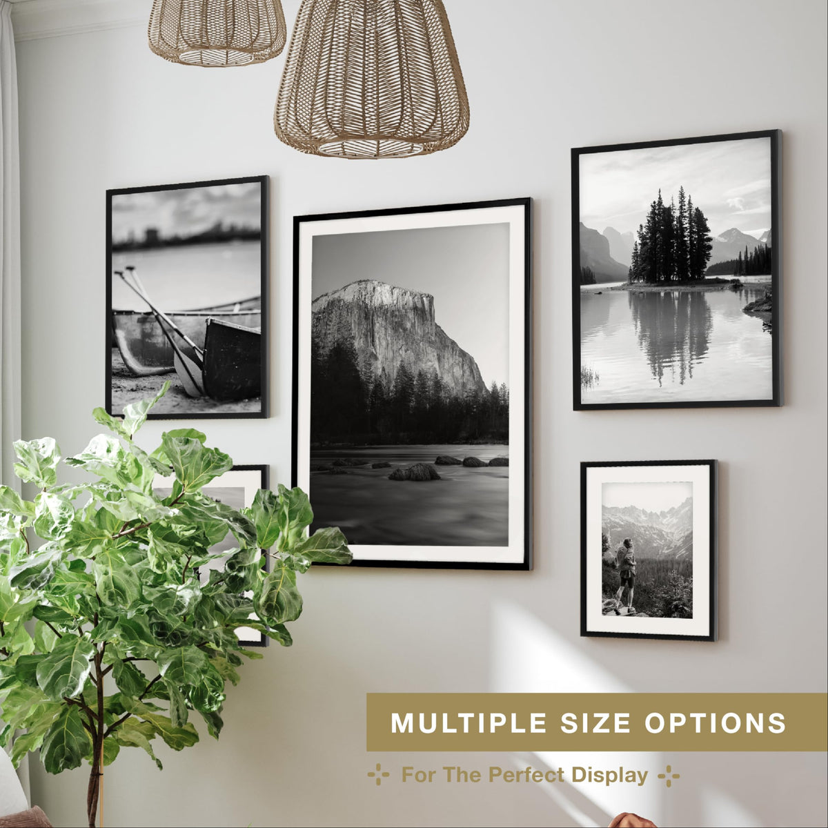 Everline Unmatted Poster Frame, 16x24, Black, 1-Pack