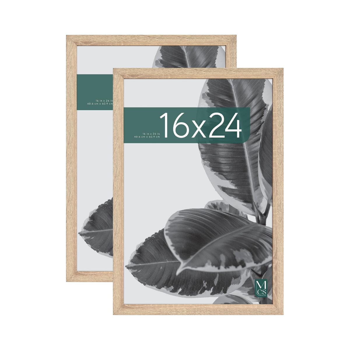 Studio Gallery Unmatted Picture Frame, 16x24, Natural Woodgrain, 2-Pack