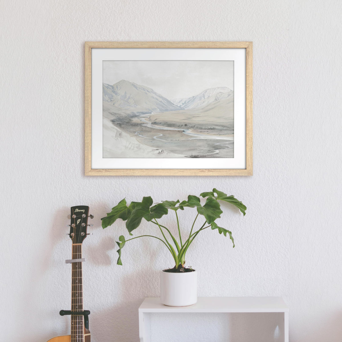 Studio Gallery Matted Picture Frame, 22x28 with 18x24 Mat, Natural Woodgrain, 1-Pack