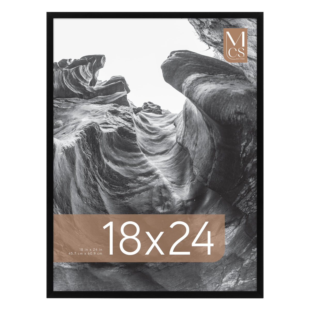 Everline Unmatted Poster Frame, 18x24, Black, 1-Pack