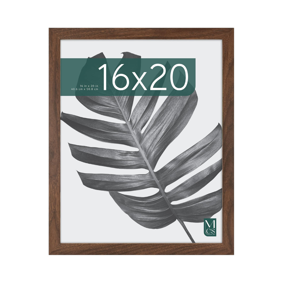 Studio Gallery Unmatted Picture Frame, 16x20, Walnut Woodgrain, 1-Pack