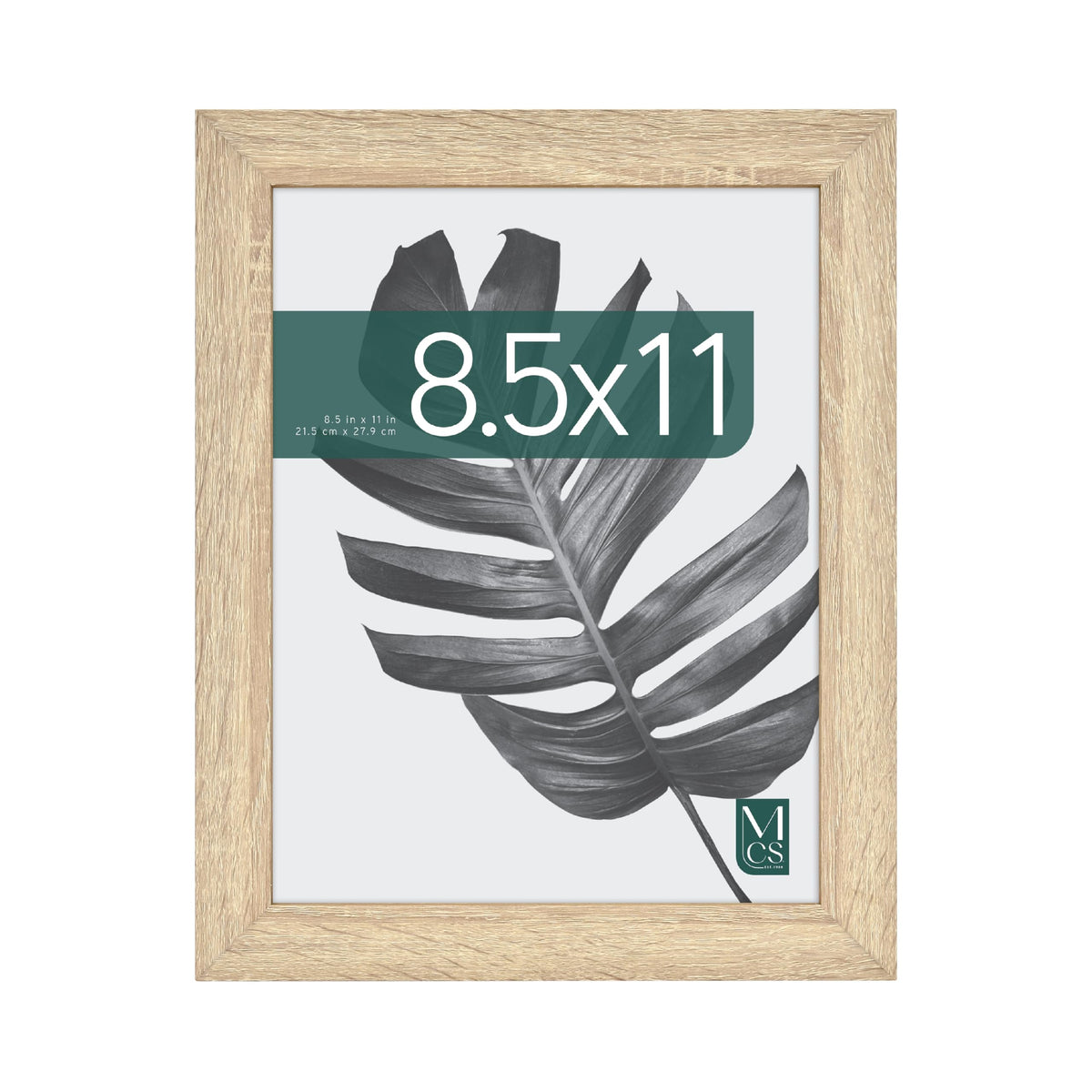 Studio Gallery Unmatted Picture Frame, 8.5x11, Natural Woodgrain, 1-Pack