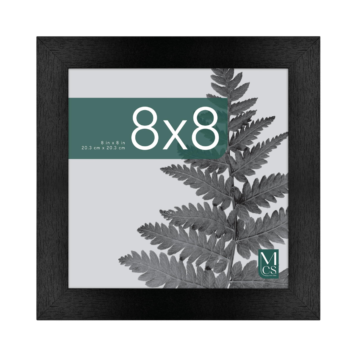 Studio Gallery Unmatted Picture Frame, 8x8, Black Woodgrain, 1-Pack