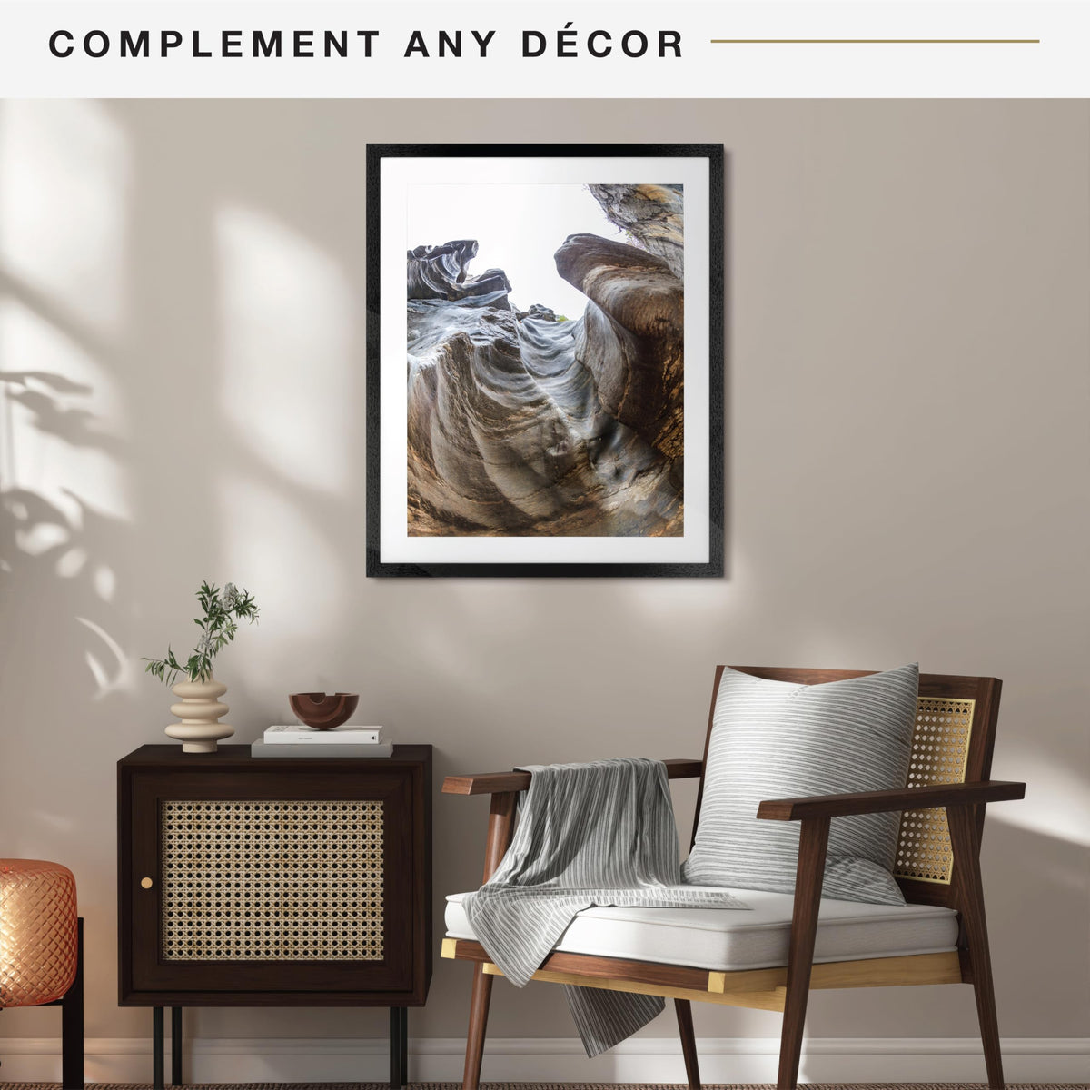 Studio Gallery Matted Picture Frame, 26x32 with 22x28 Mat, Black Woodgrain, 1-Pack