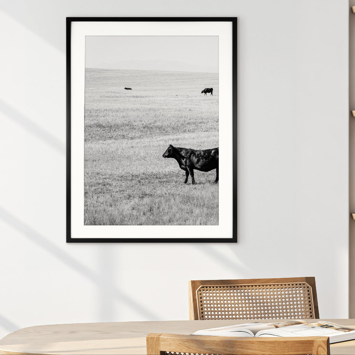 Everline Matted Poster Frame, 24x32 with 20x28 Mat, Black, 1-Pack