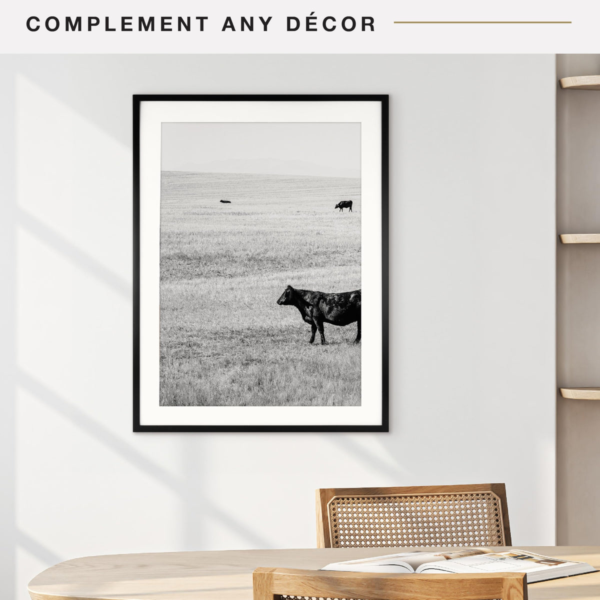 Everline Matted Poster Frame, 24x32 with 20x28 Mat, Black, 1-Pack