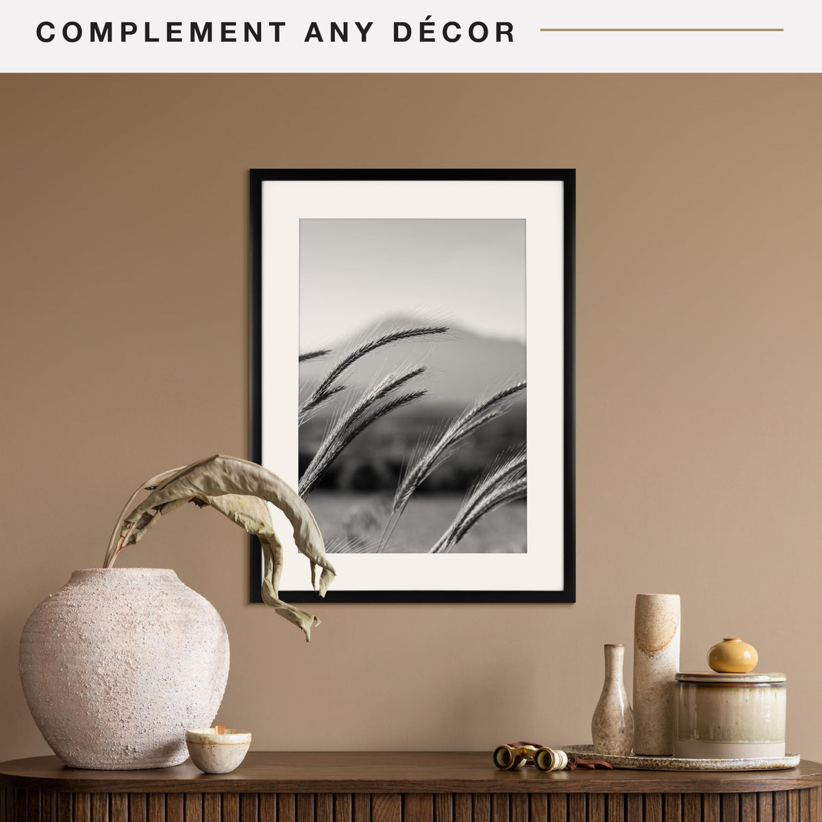 Everline Matted Poster Frame, 17x23 with 13x19 Mat, Black, 1-Pack