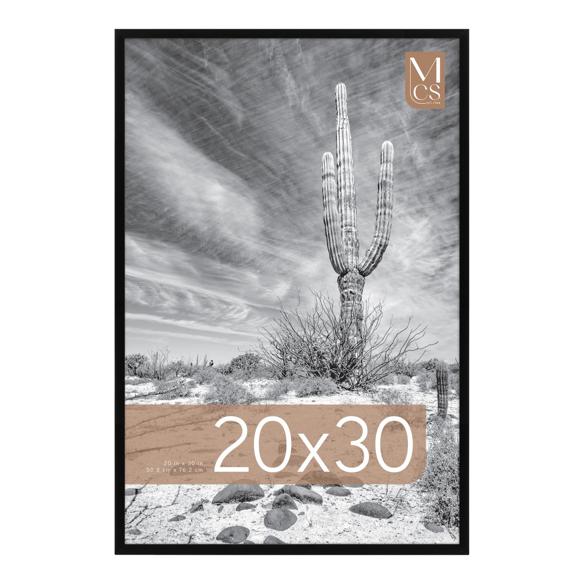 Everline Unmatted Poster Frame, 20x30, Black, 1-Pack