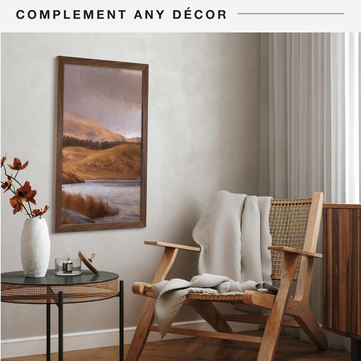 Studio Gallery Unmatted Picture Frame, 18x24, Walnut Woodgrain, 1-Pack