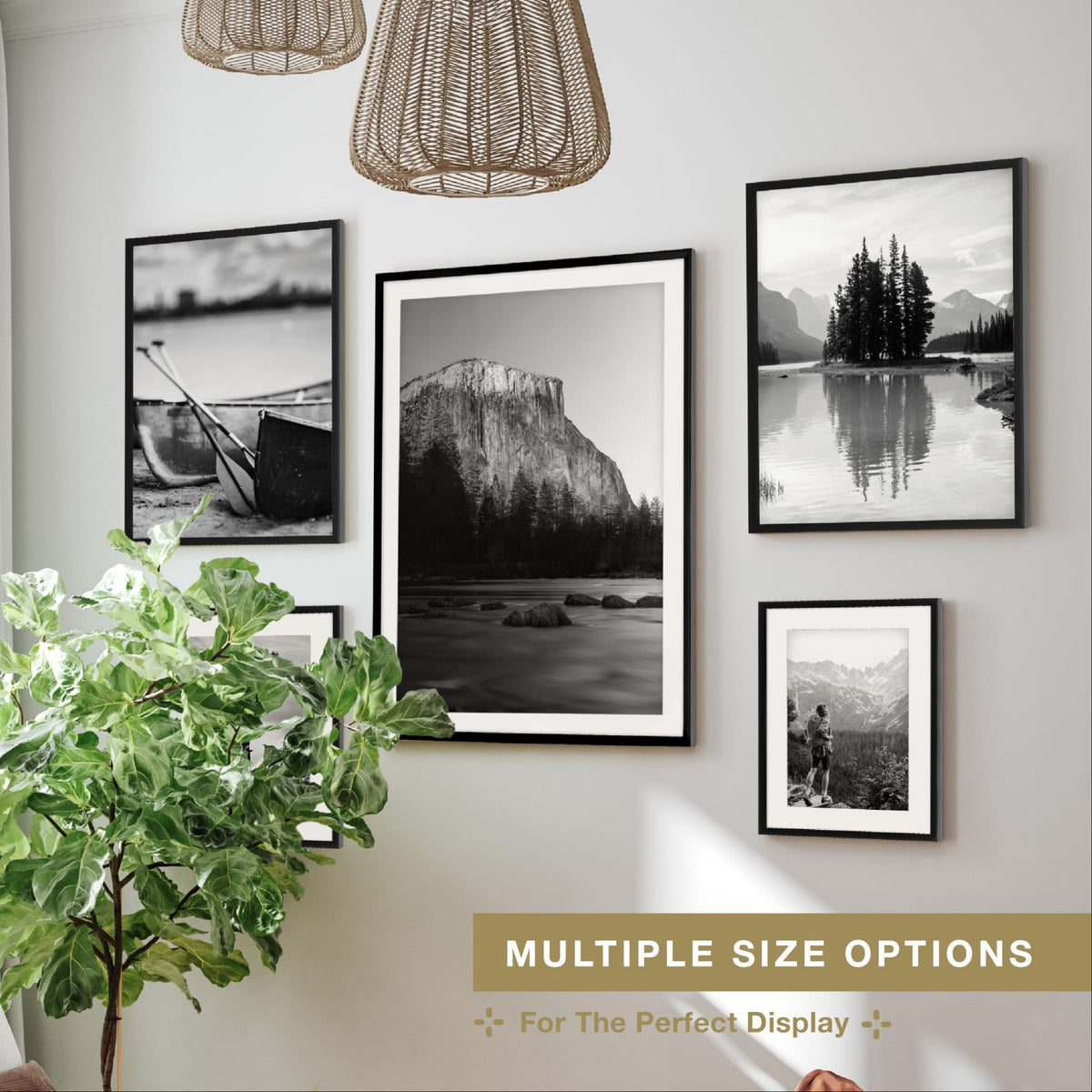 Everline Unmatted Poster Frame, 18x24, Black, 1-Pack