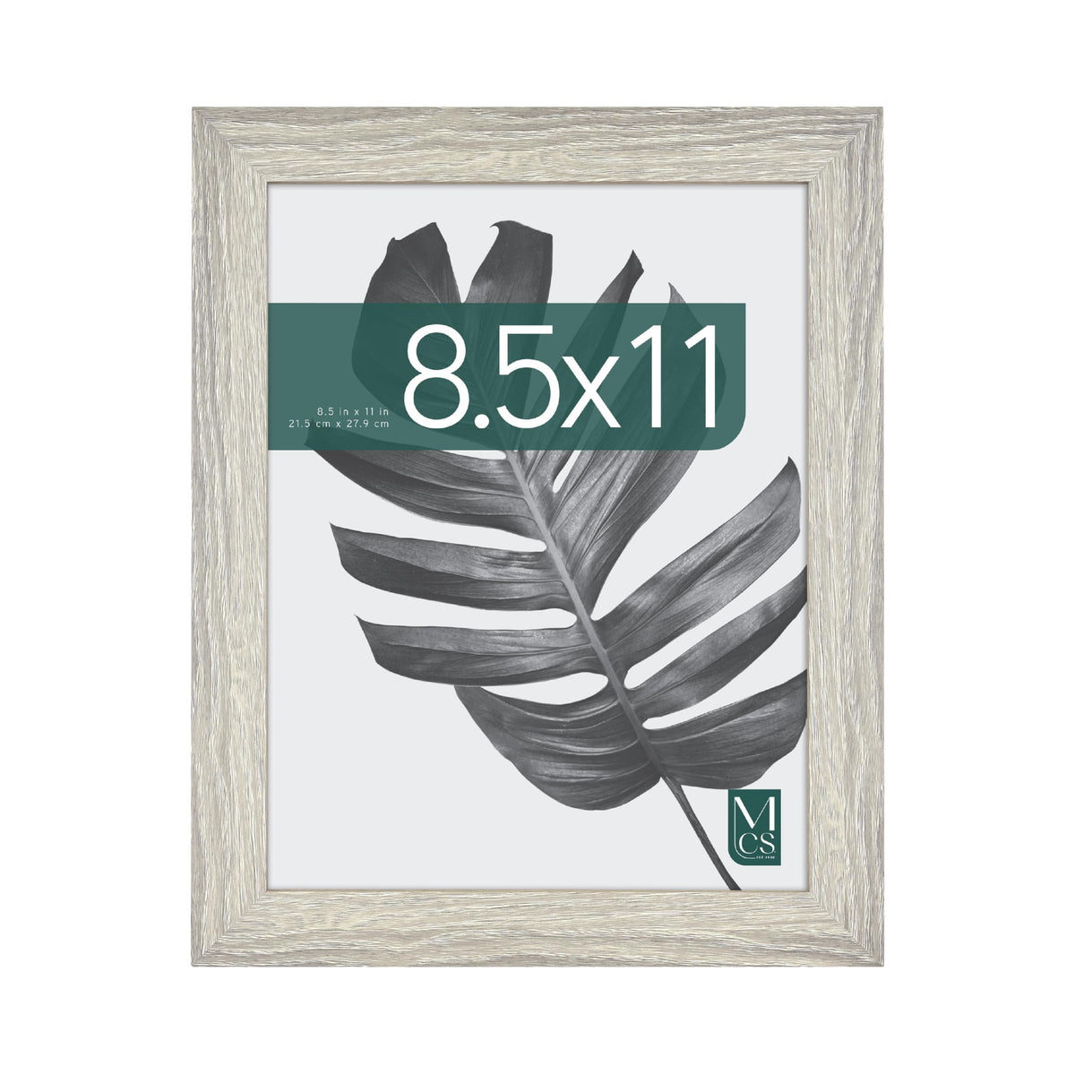 Studio Gallery Unmatted Picture Frame, 8.5x11, Gray Woodgrain, 1-Pack