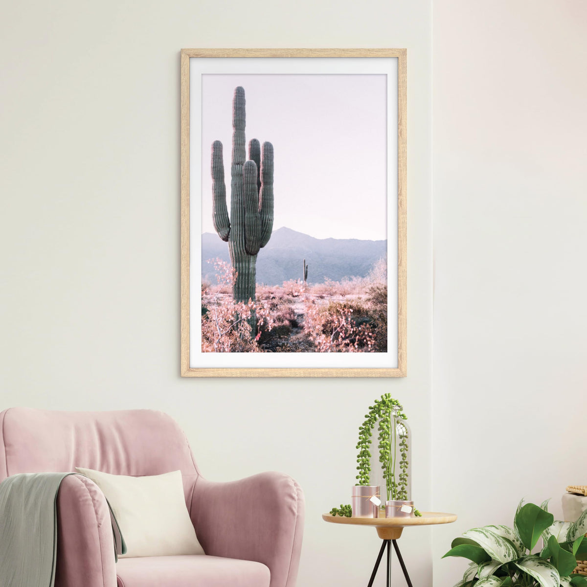 Studio Gallery Matted Picture Frame, 27x40 with 24x36 Mat, Natural Woodgrain, 1-Pack