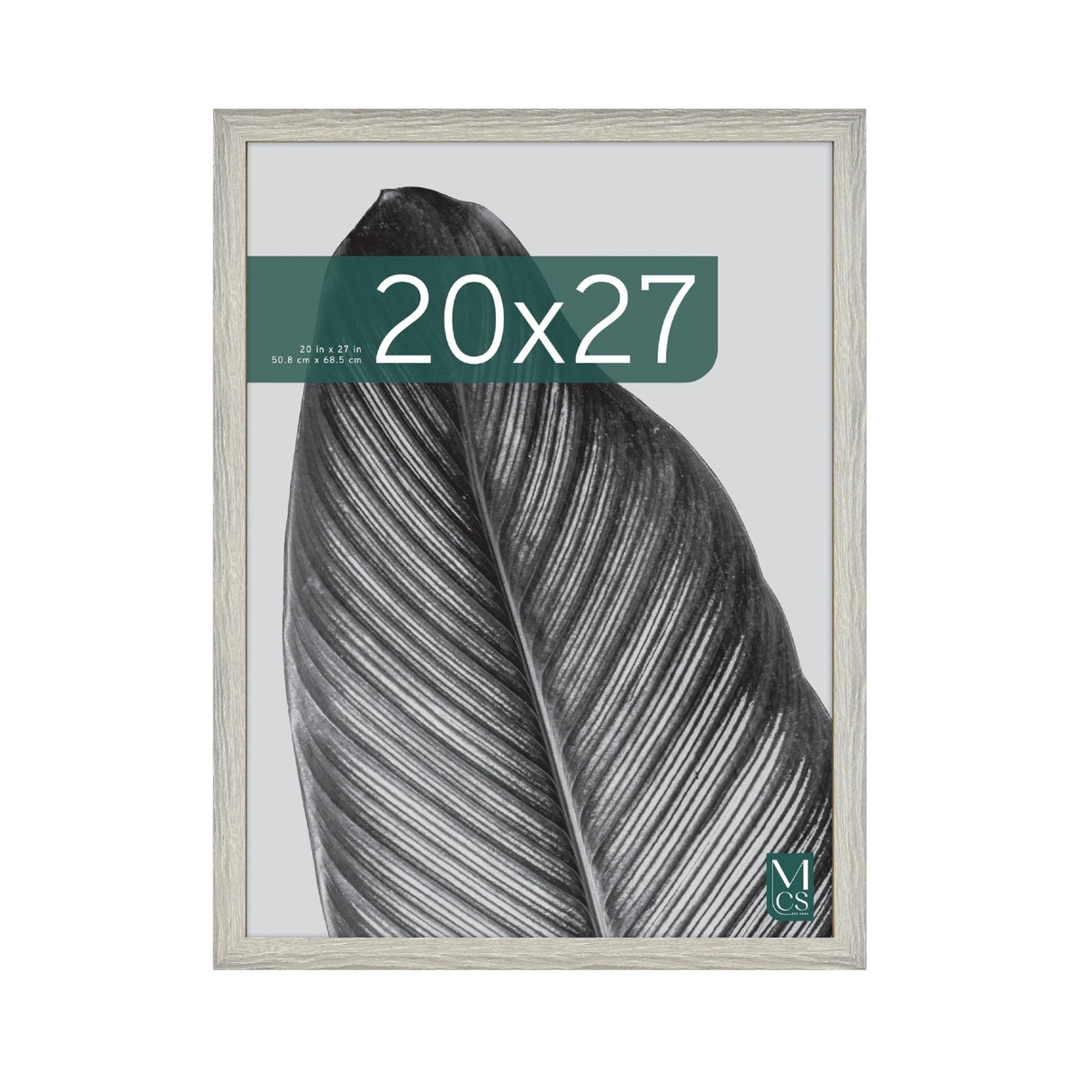 Studio Gallery Unmatted Picture Frame, 20x27, Gray Woodgrain, 1-Pack