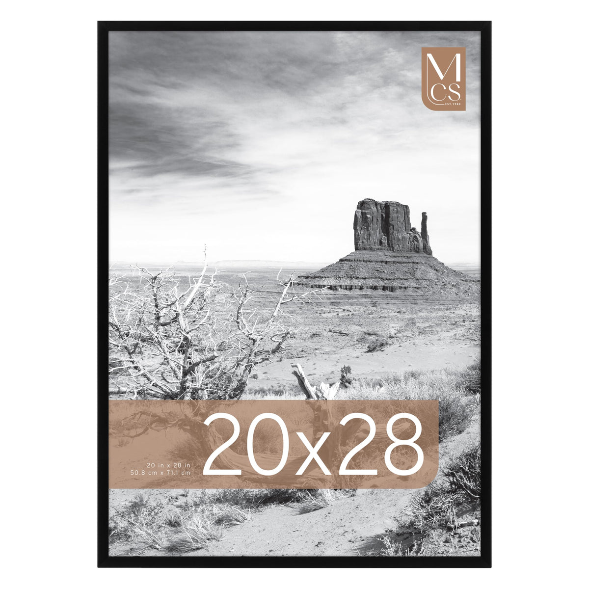 Everline Unmatted Poster Frame, 20x28, Black, 1-Pack