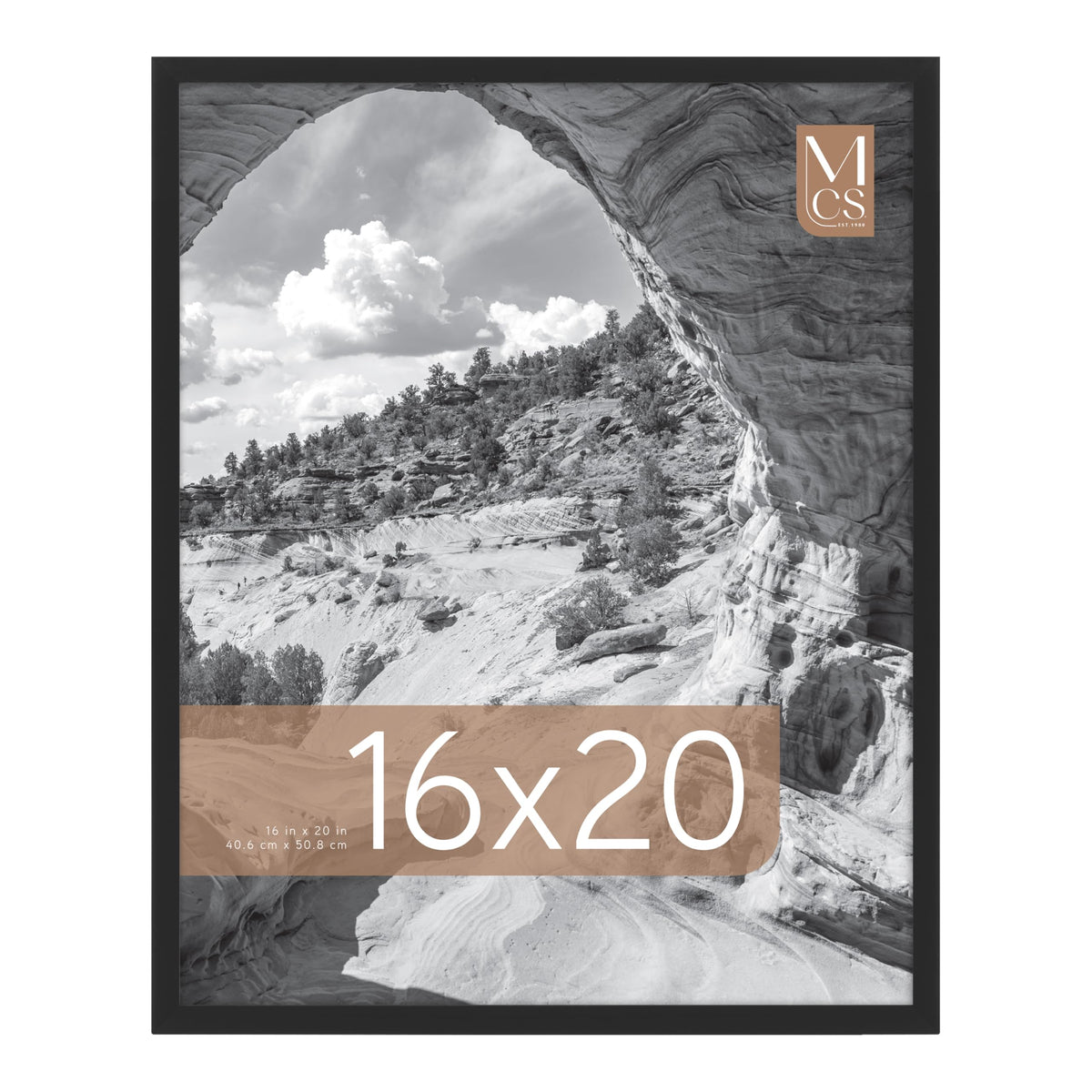 Everline Unmatted Poster Frame, 16x20, Black, 1-Pack