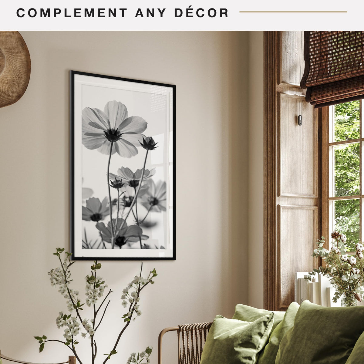 Everline Matted Poster Frame, 28x40 with 24x36 Mat, Black, 1-Pack