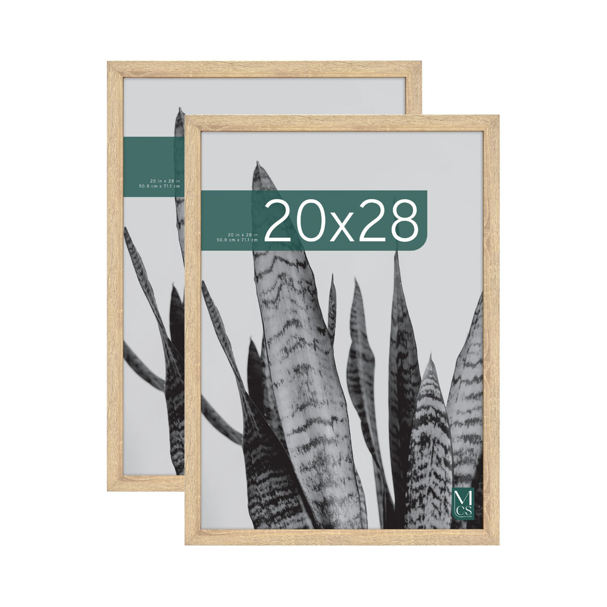 Studio Gallery Unmatted Picture Frame, 20x28, Natural Woodgrain, 2-Pack