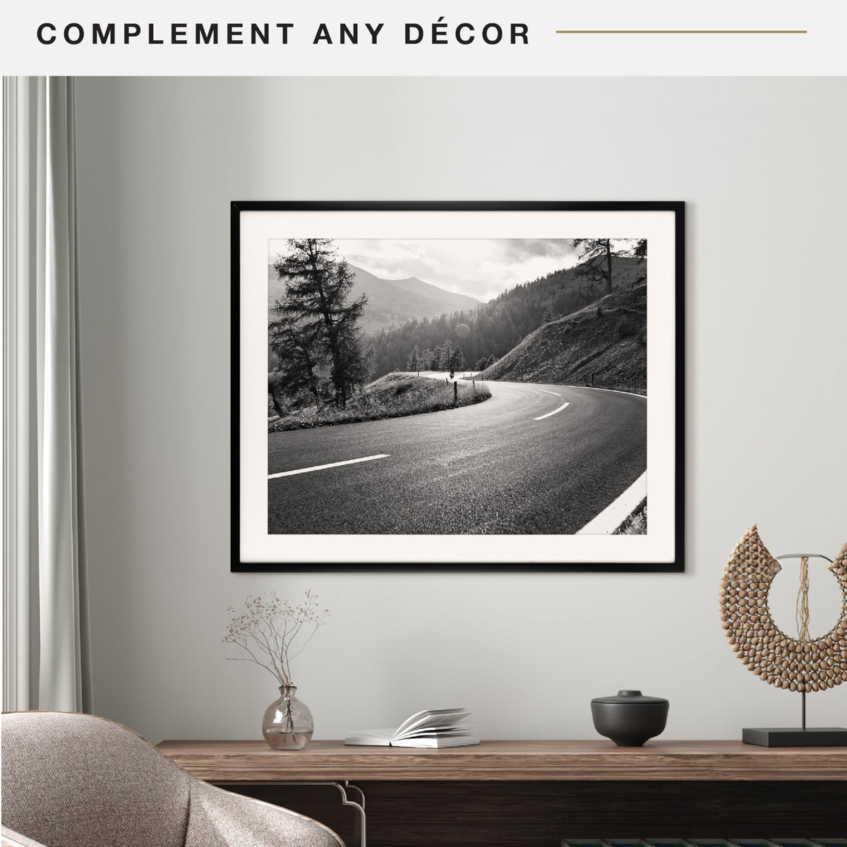 Everline Matted Poster Frame, 26x32 with 22x28 Mat, Black, 1-Pack